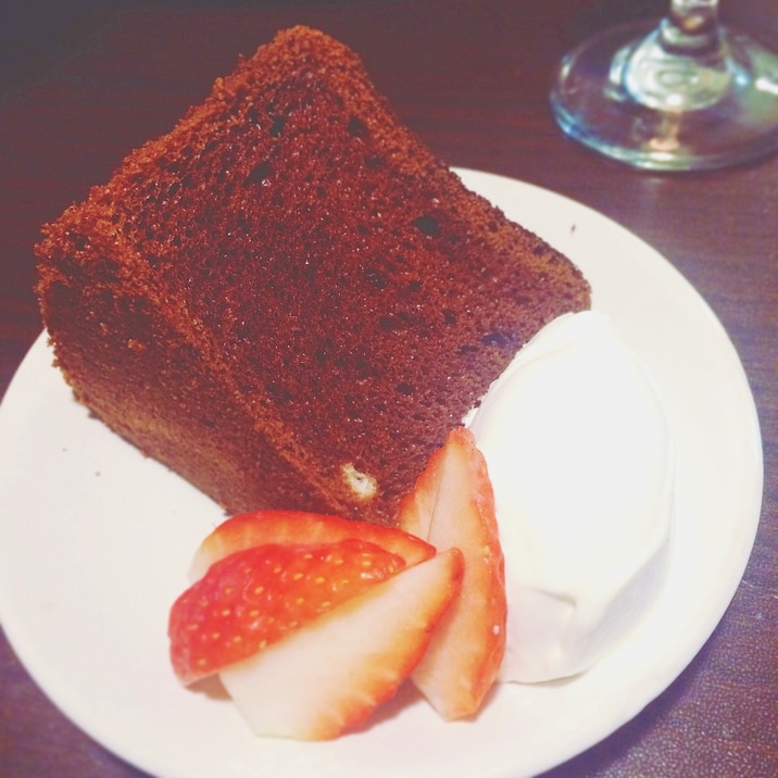 バレンタイン しっとり大人の生チョコシフォンケーキ レシピ 作り方 By サミー4903 楽天レシピ バレンタイン しっとり大人の生チョコシフォンケーキ レシピ 作り方 By サミー4903 楽天レシピ